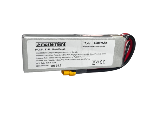 7.4V Li-po Pil - 4000mah 40C 2s Lityum Polymer Batarya