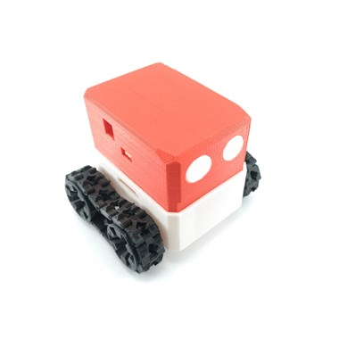 Arduino Tank Robot Kiti (Paletli - Römorklu) Kırmızı - 3D Print