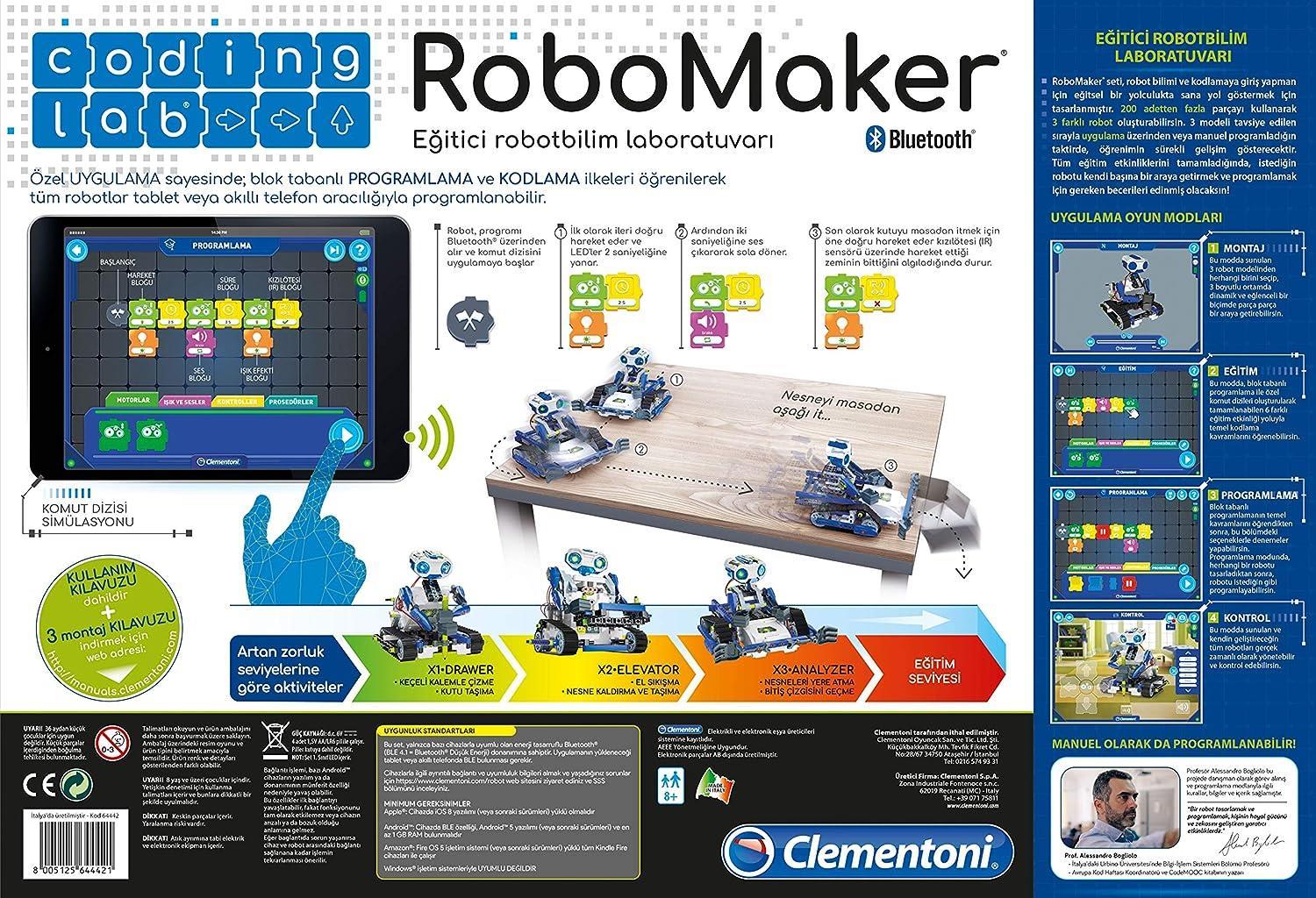 Clementoni Coding Lab 64442 Robomaker Start Eğitici Robotbilim Laboratuvarı