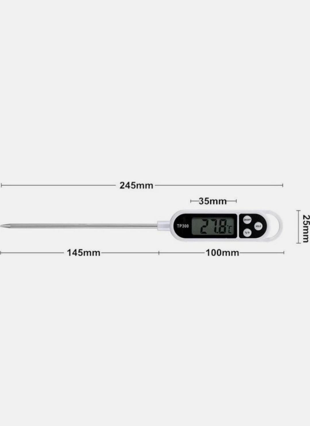 Dijital Gıda Termometresi LCD Ekranlı  TP300