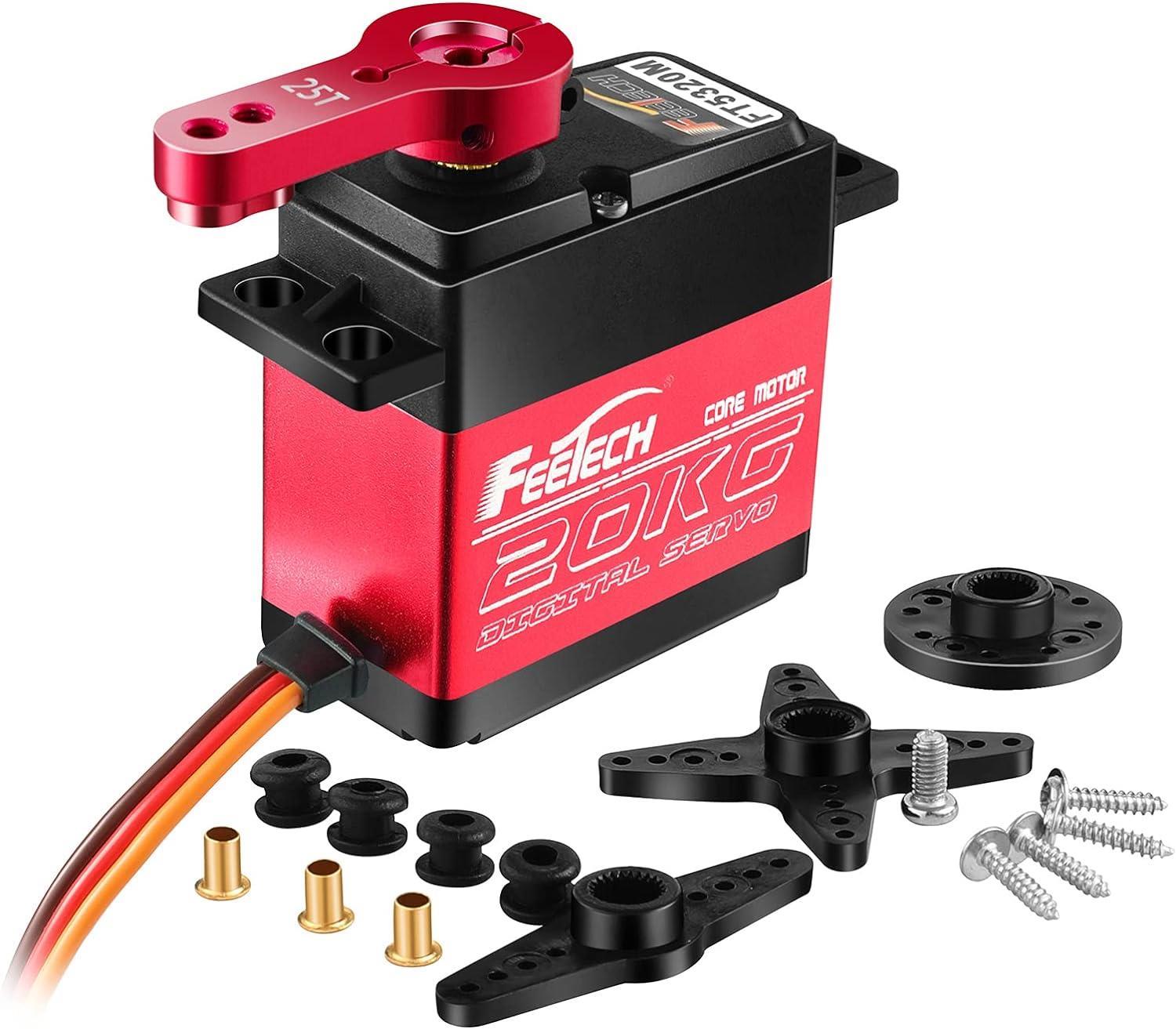 Feetech FT5320M 20kg Servo Motor Metal Dişli Yüksek Gerilim Torklu