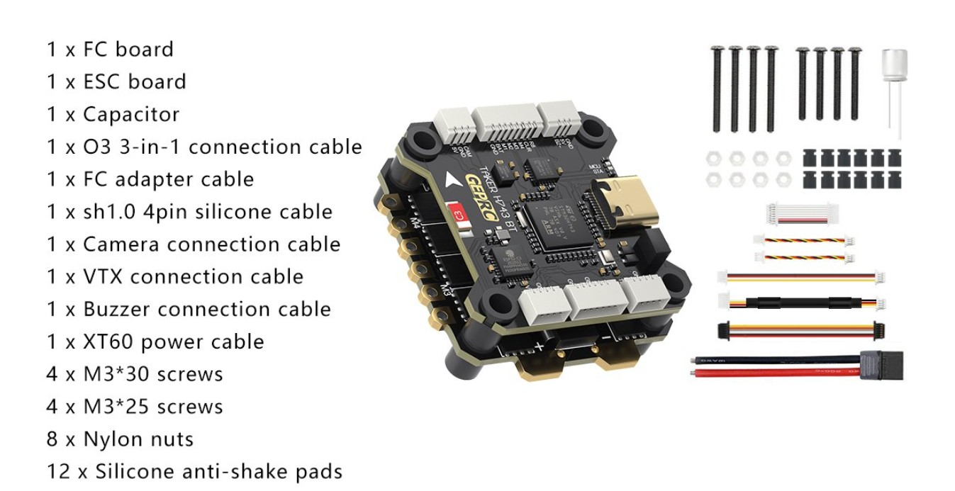 GEPRC TAKER H743 BT 32Bit 50A Stack Otonom Uçuş Destekli