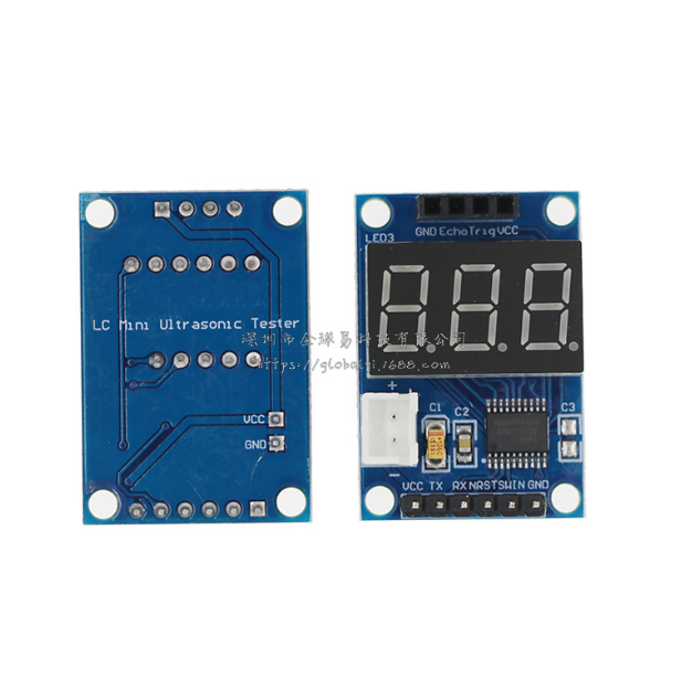 HC-SR04 Ultrasonik Modül Dijital Ekranı 