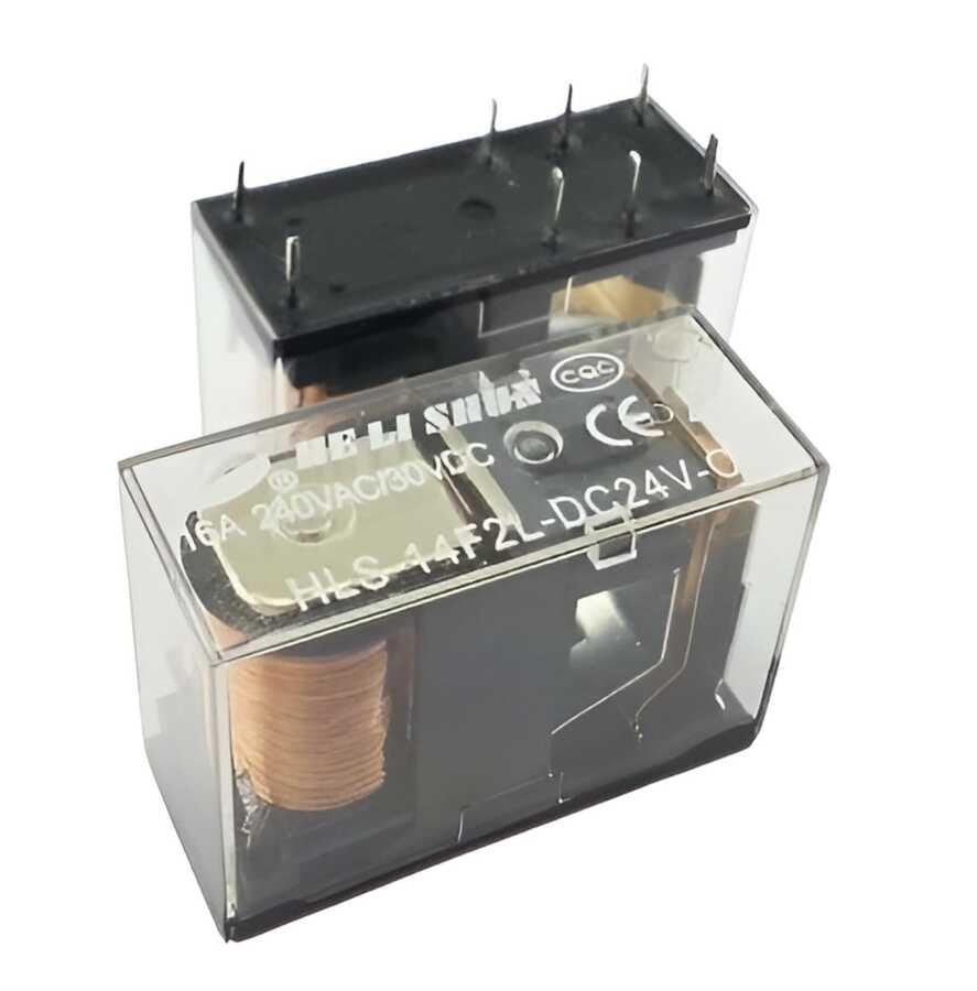 Helishun HLS-14F2L-DC24V-C 16A 24V 8 Pin Şeffaf Te