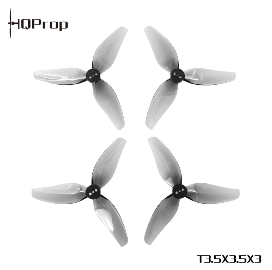 HQProp T3.5X3.5X3 Gri Poly Carbon 1.5MM 2CW+2CCW Drone Pervanesi
