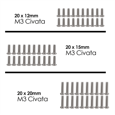 M3 Civata ve Somun Seti YSB (10 Parça 240 Adet)