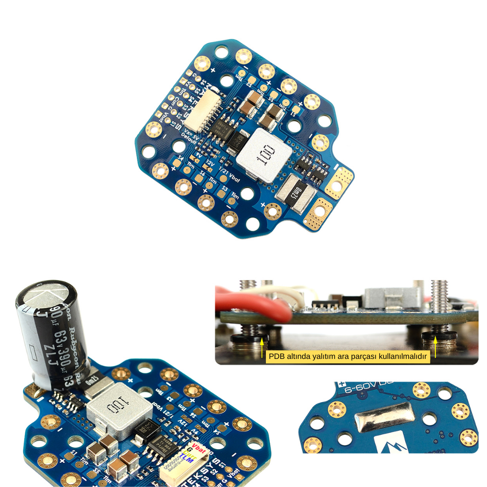 Matek PDB-HEX 2-12s 5A 5-12V W/ 264a Bec Drone Güç Dağıtım Kartı