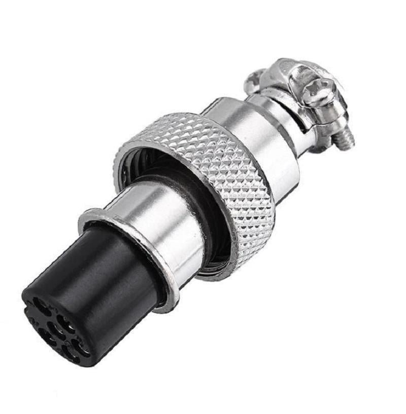 Mike Konnektör 12mm 6 Pin - Dişi