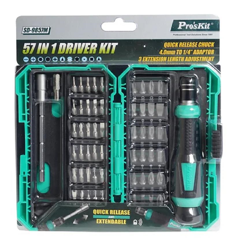 ProsKit 57 Parça Hassas Tornavida Set SD-9857M 