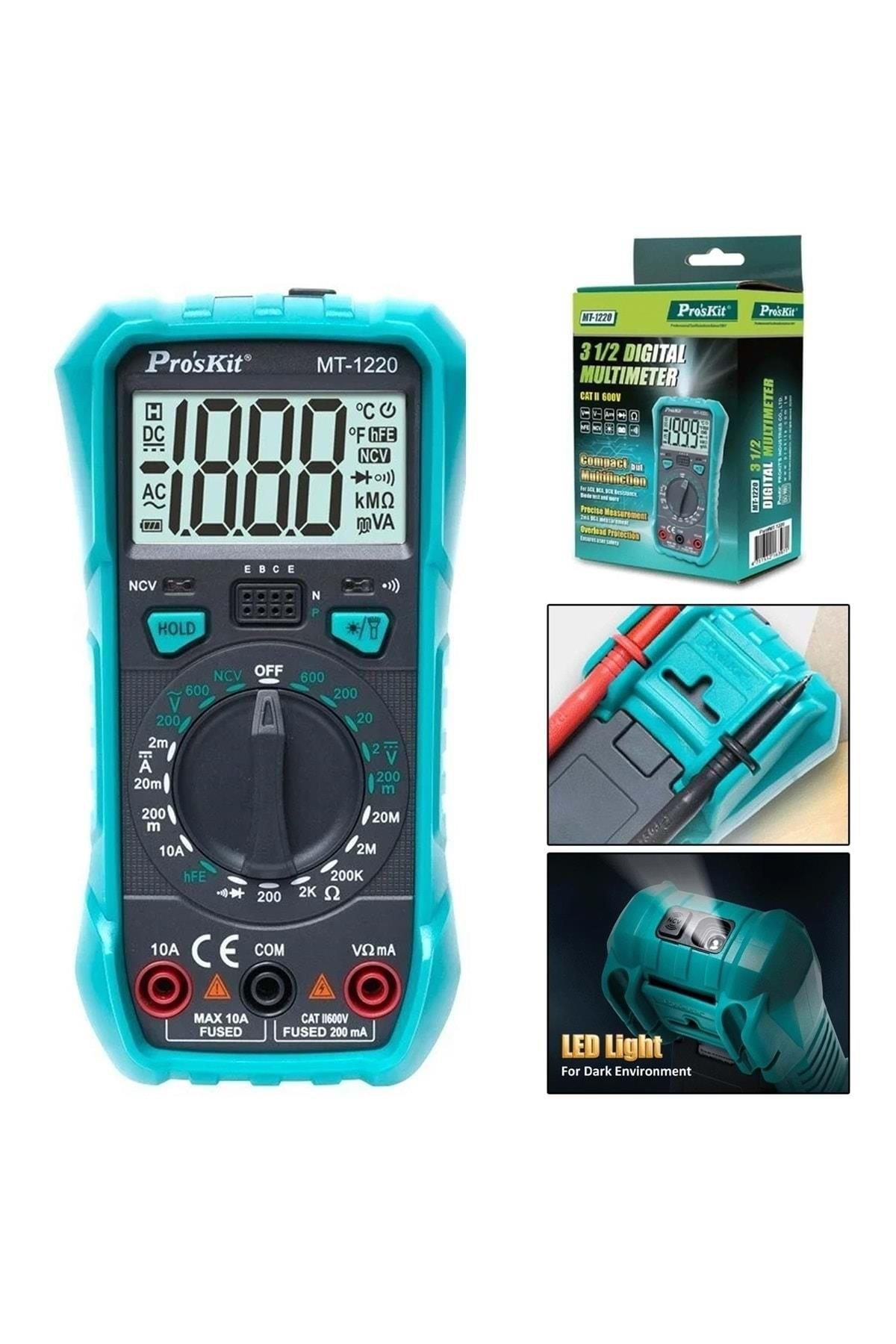 Proskit MT-1220 Dijital Multimetre Ölçü Aleti