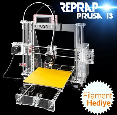 Prusa i3 3D Printer Kiti DIY (2 adet Filament Hediyeli) Demonte