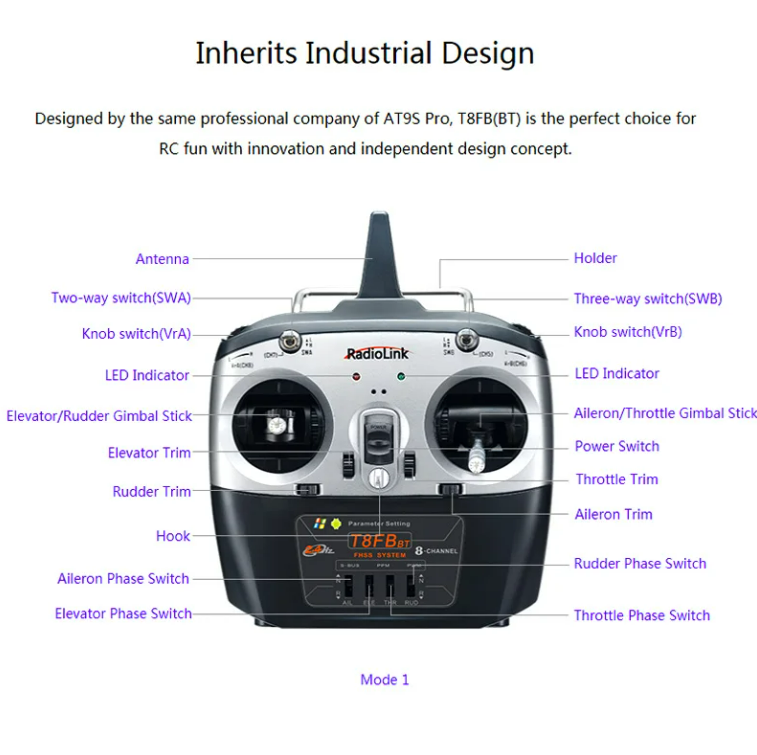 RADIOLINK T8FB Android Kumanda Seti