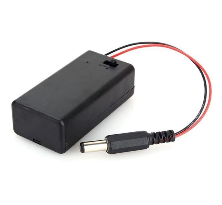 SBH-9V Pil Yuvası Kapaklı 2.1mm Jak Girişli