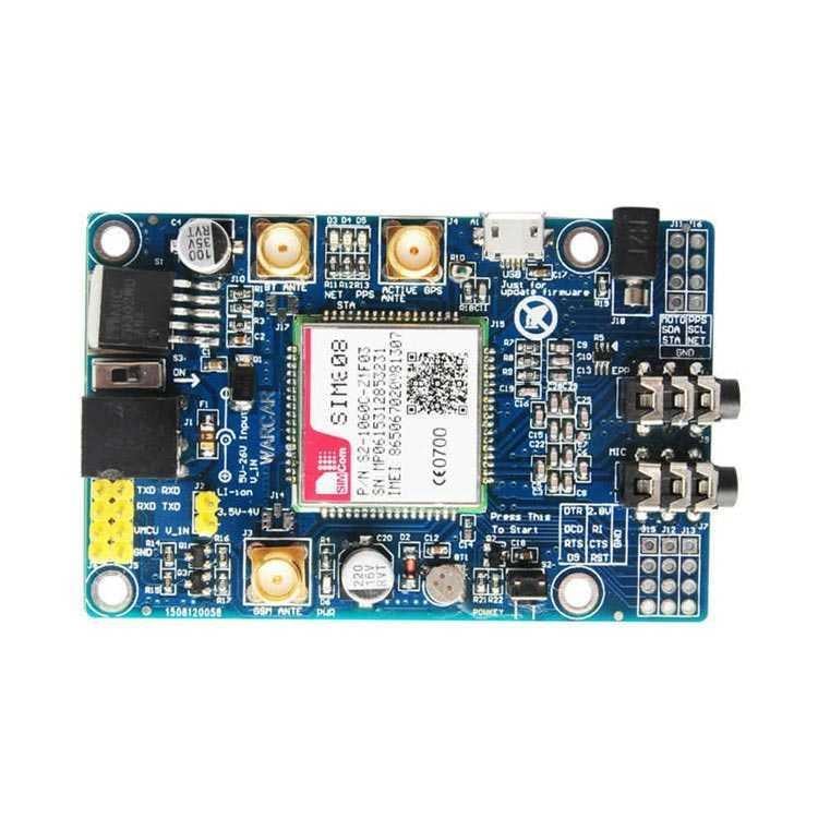 SIM808 GSM/GPRS/GPS Geliştirme Kartı (Arduino ve Raspberry Pİ)