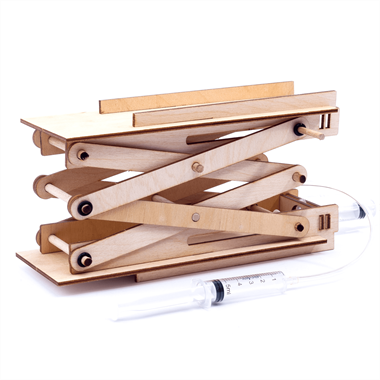 Şırıngalı Hidrolik Asansör Sistemi (Ahşap) Stemistlab Stem Eğitim Seti