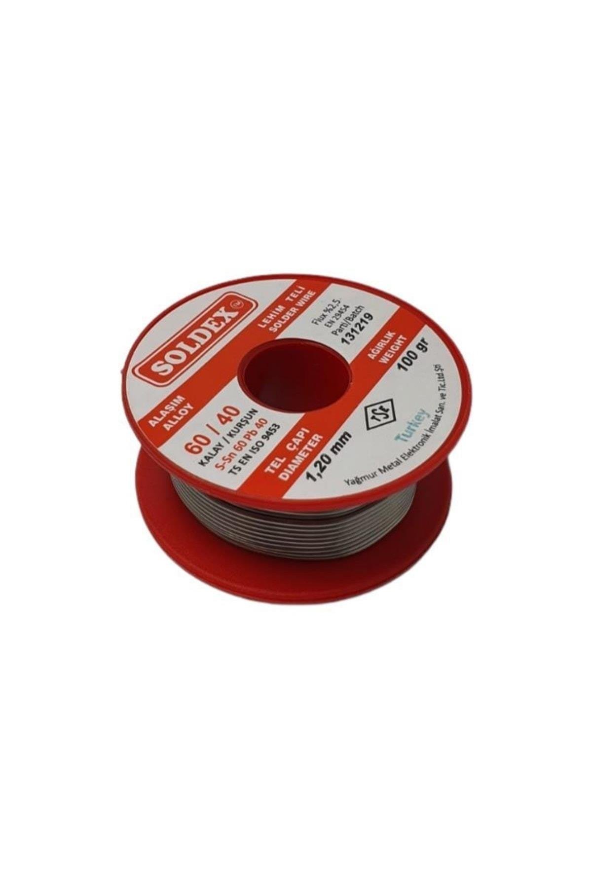Soldex 100g 1,2mm Lehim Teli (%60 Kalay / %40 Kurşun)