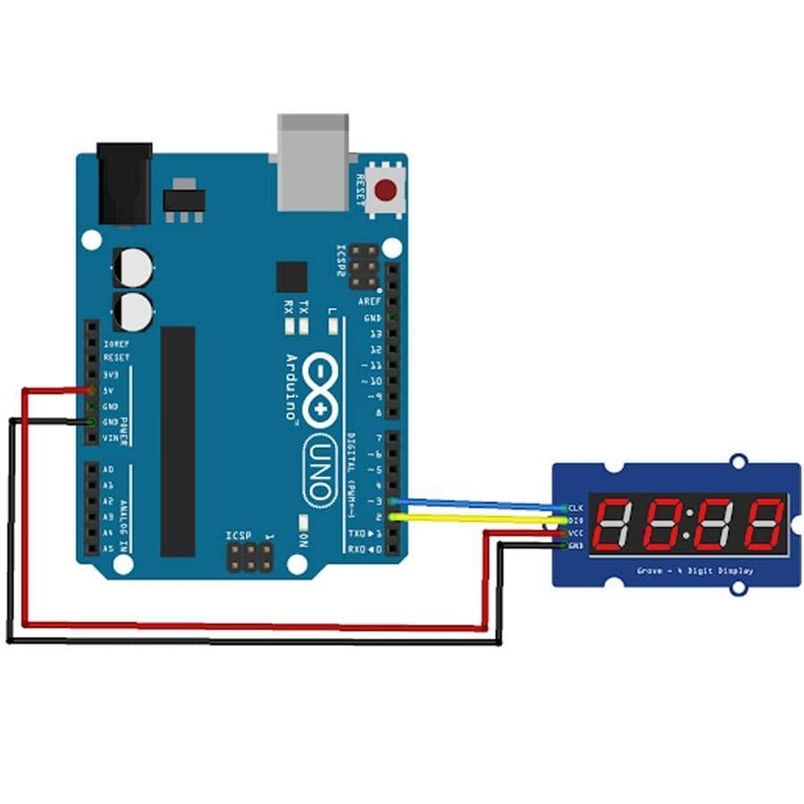 TM1637 4 Digit LED Display Modülü - Mavi