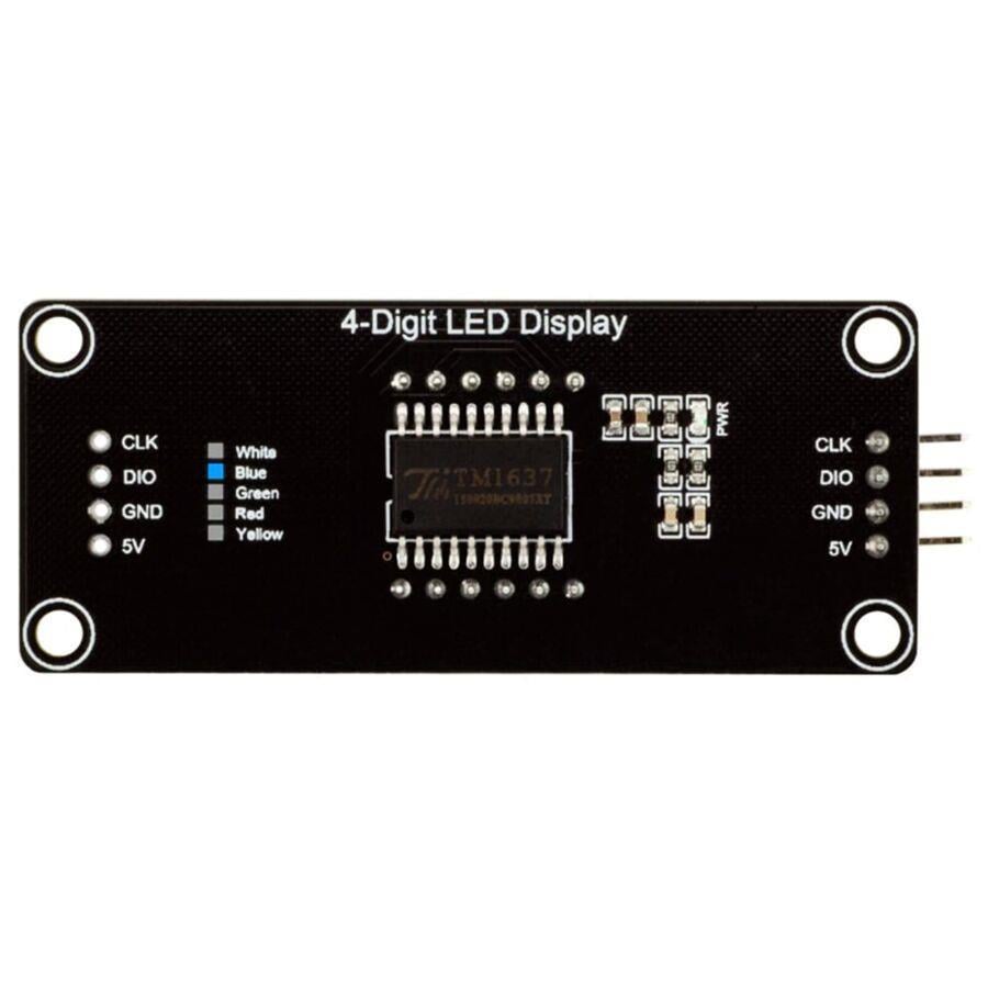 TM1637 4 Digit LED Display Modülü - Mavi