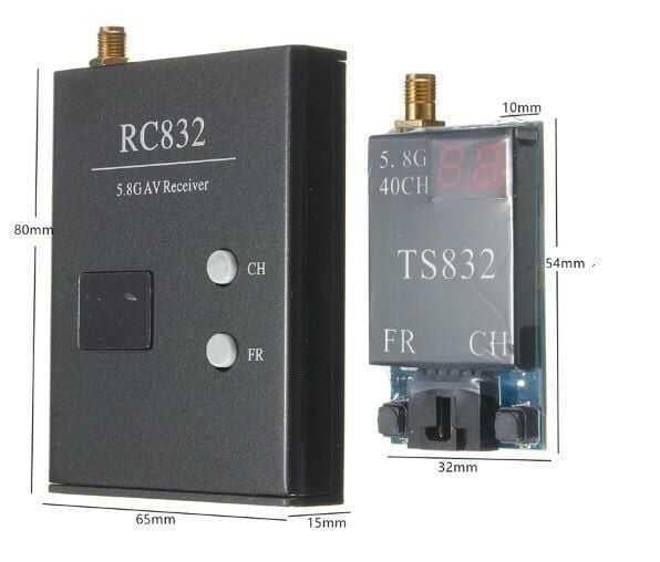 TS832 Verici ve RC832 Alıcı Seti 48CH 5.8G 600mW