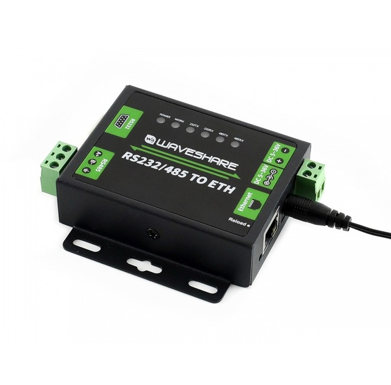 Waveshare  Endüstriyel RS232/RS485 - Ethernet Dönü