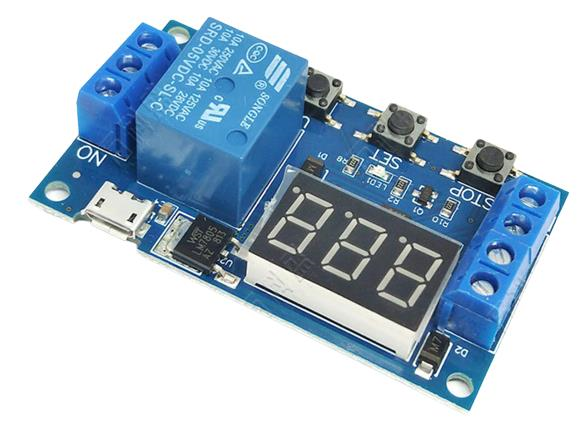 Zaman Ayarlı Göstergeli Tekli Röle Kartı - 5V Delay-Off Relay Module