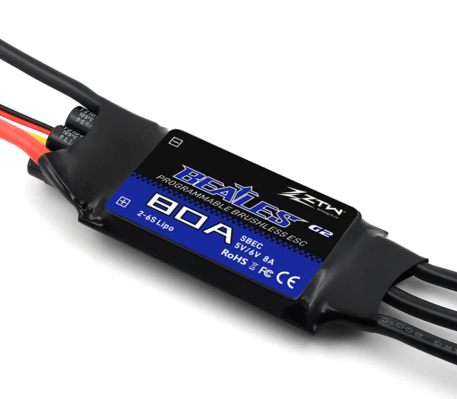 ZTW Beatles G2 80A ESC 32-Bit 2-6S (SBEC 5-6V 8A) 