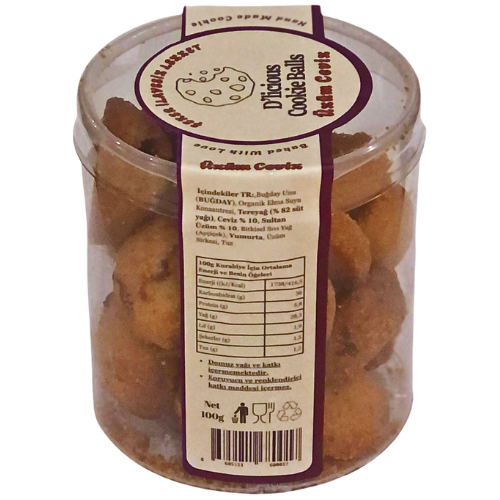 D'licious Cookie Balls Üzüm Ceviz