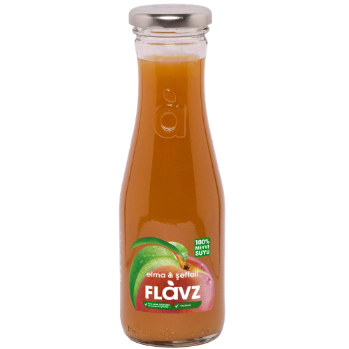 FLaVZ %100 ELMA&ŞEFTALİ SUYU 250 ml  