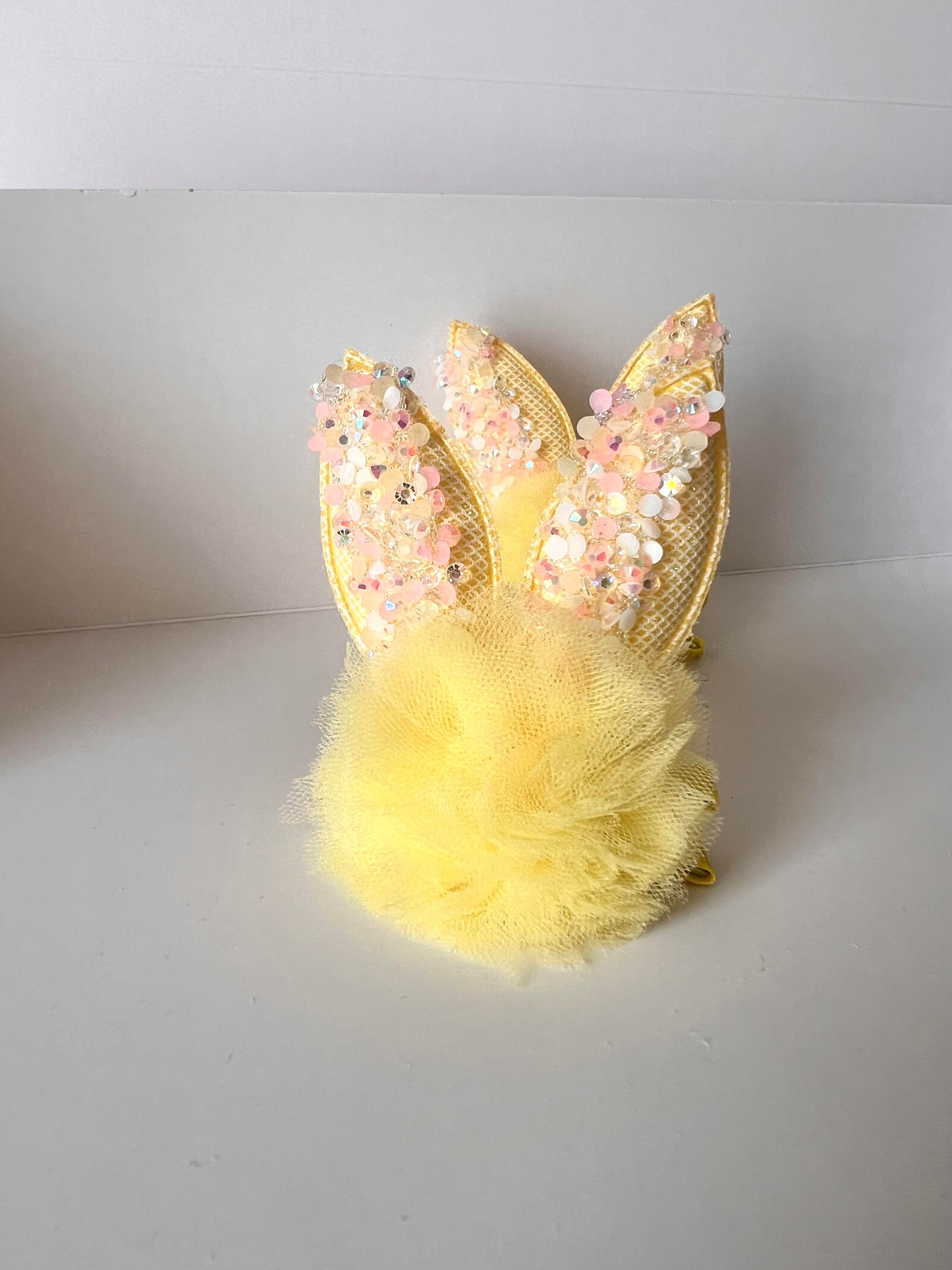 Parıltılı Tüllü Bunny Toka