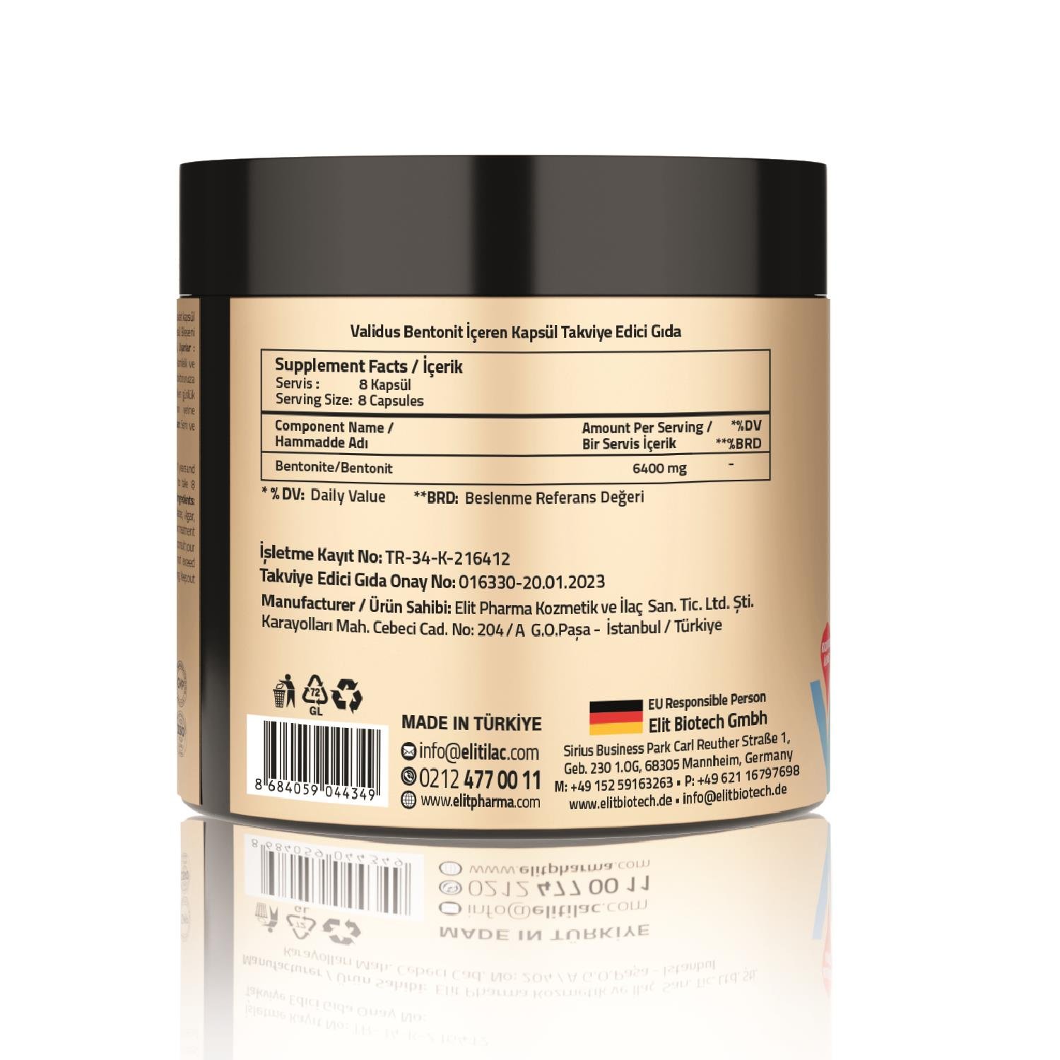 D-tox Bentonite 6400 Mg 240 Kapsül