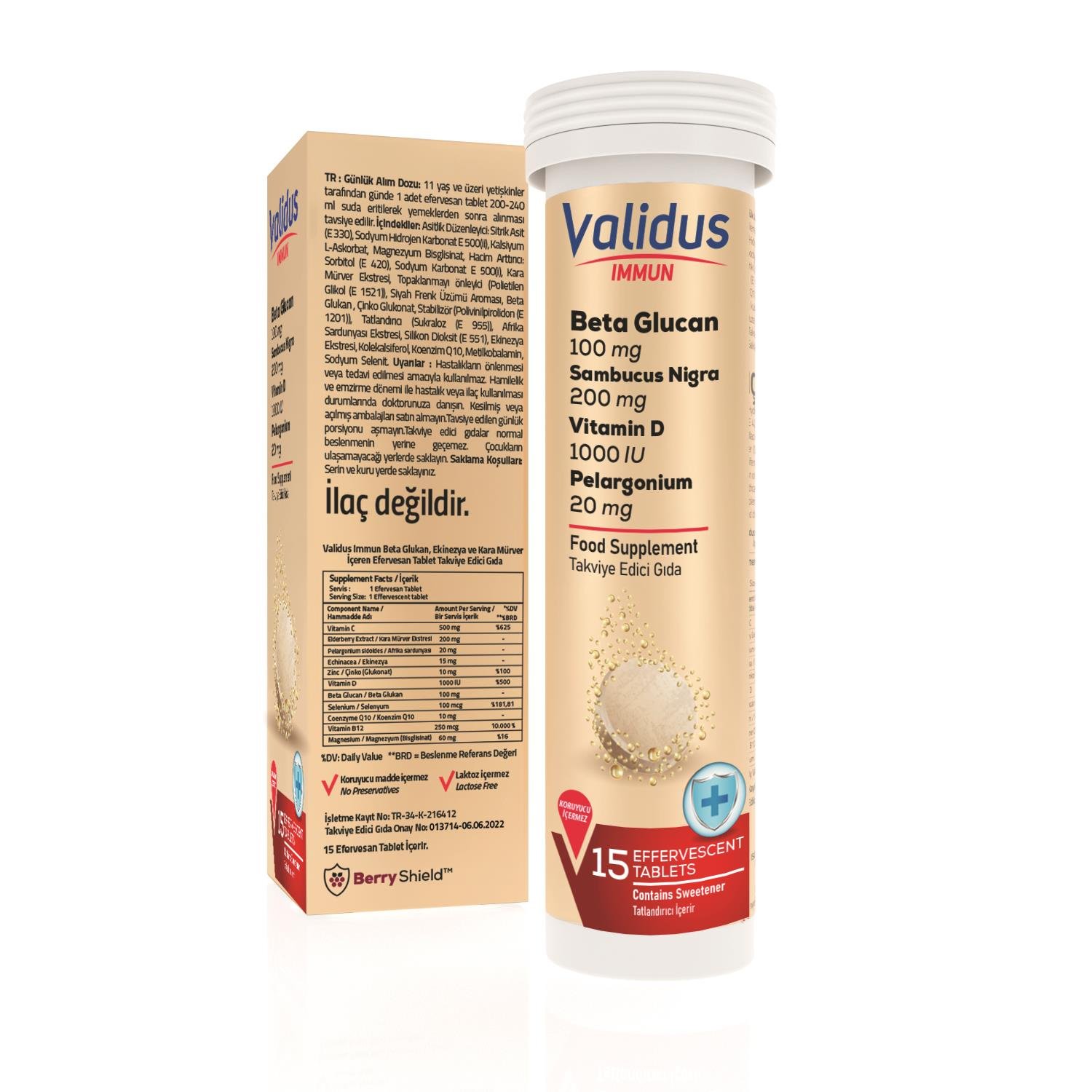 Immun Beta Glucan + Echinacea Efervesan Tablet