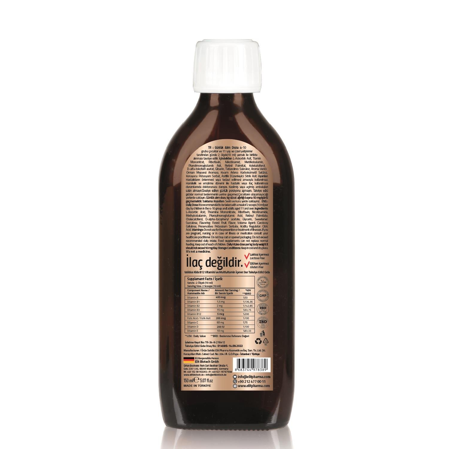Kids Multivitamin Orman Meyveli Şurup 150 ml