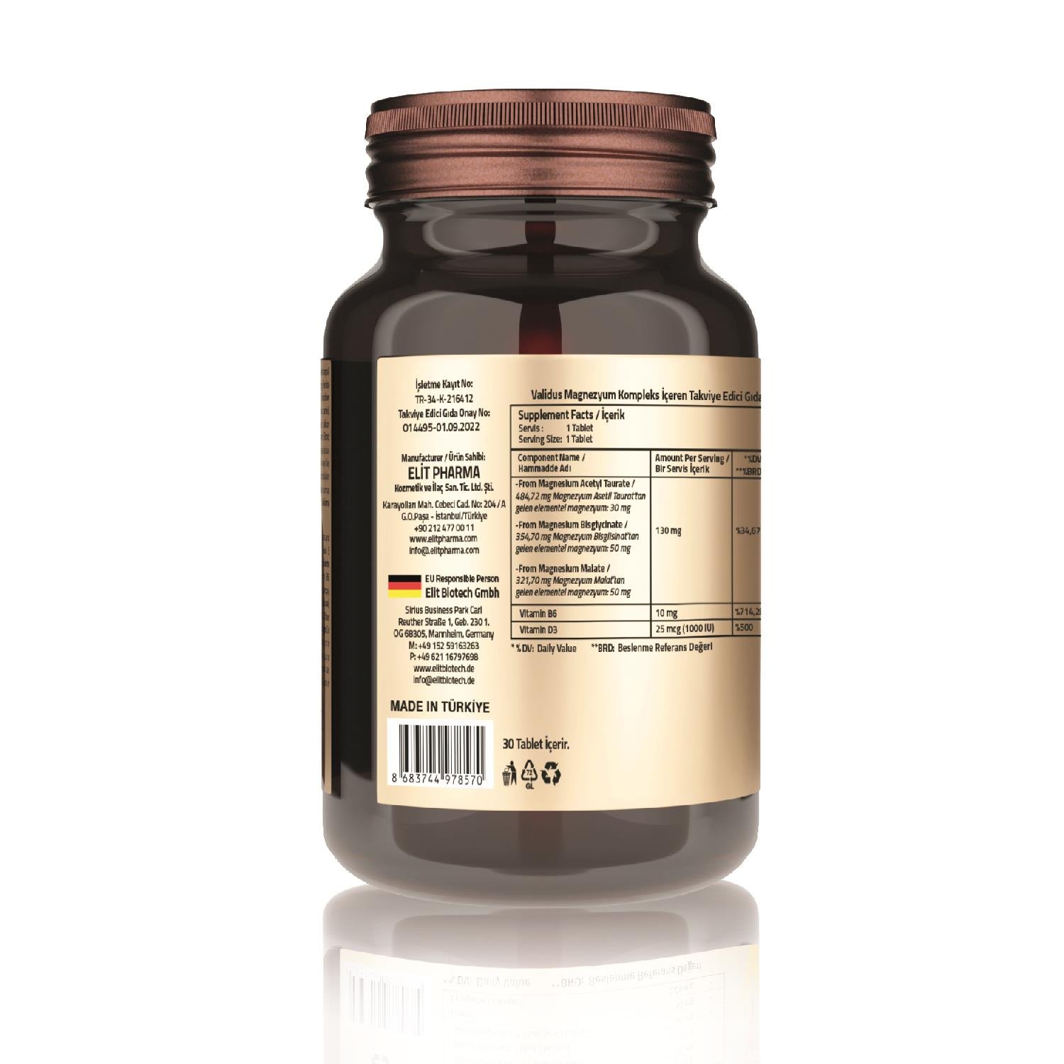 Magnezyum Complex 30 Tablet
