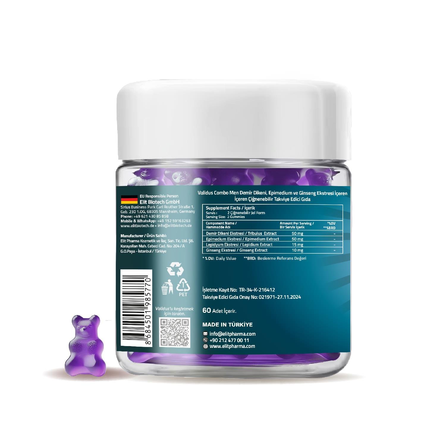 Validus Combo Men 60 Gummies