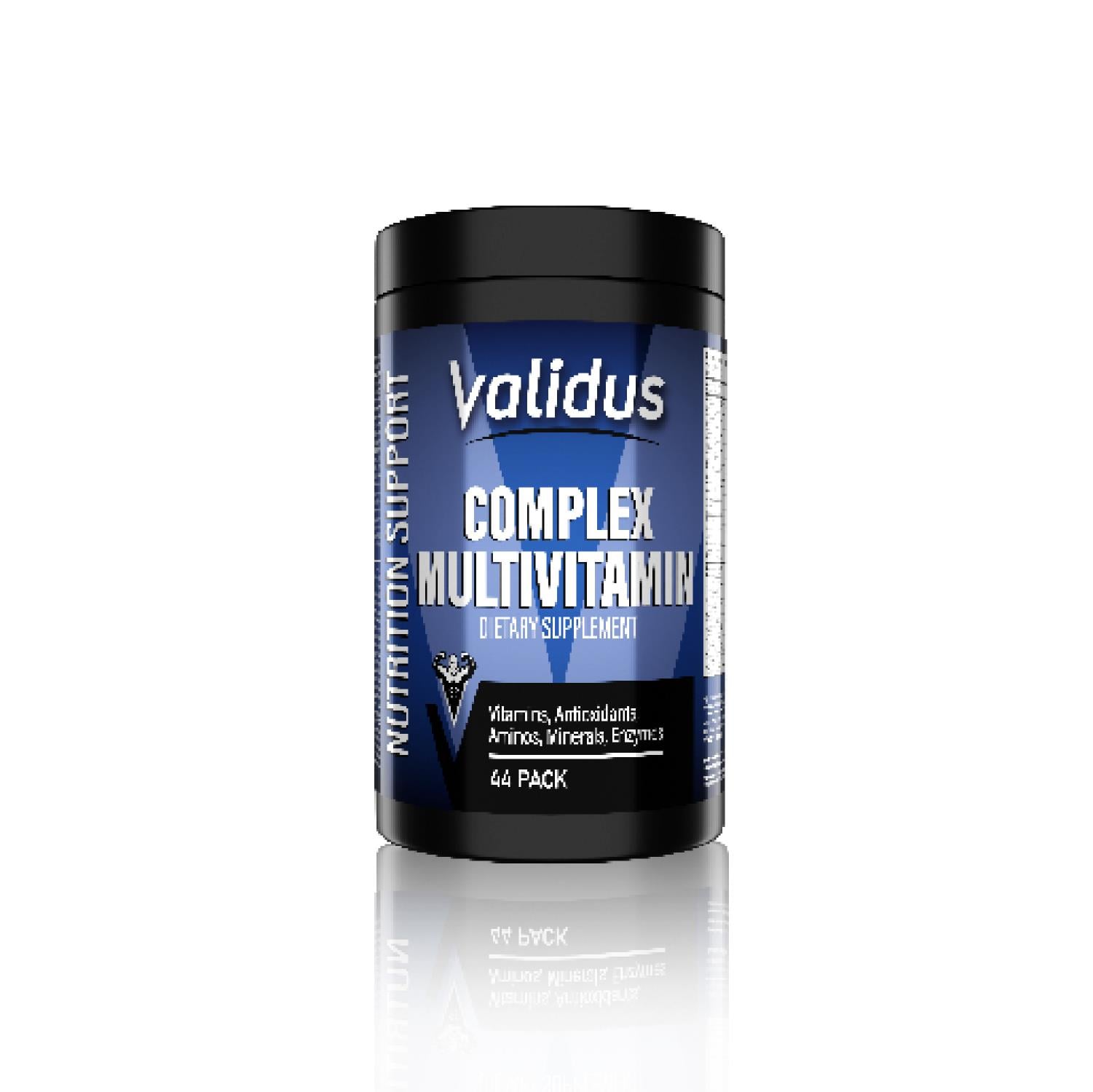Validus Multivitamin Complex Vitamins + Minerals + Antioxidants + Aminos + Enzymes Set 44 Pack Tablets