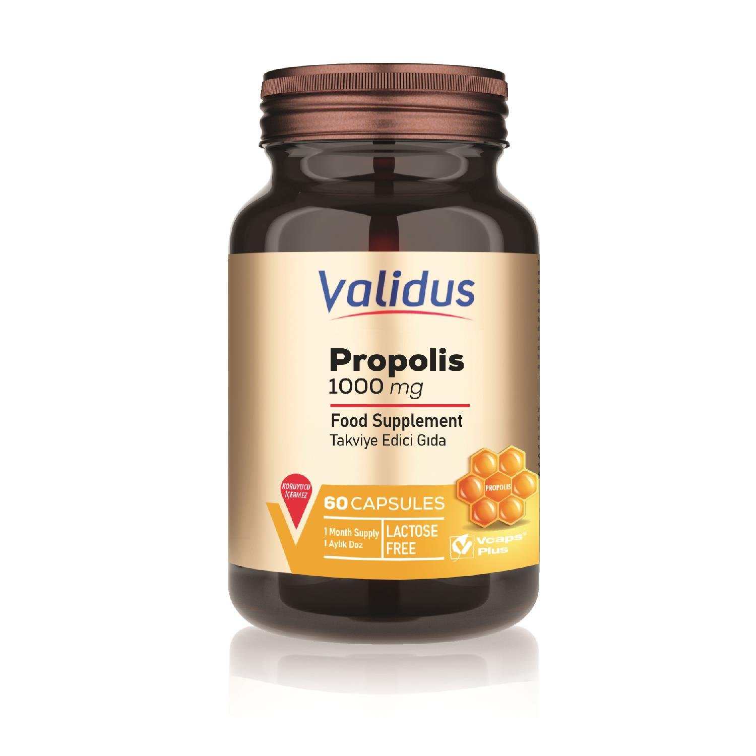 Validus Propolis İçeren Kapsül Takviye Edici Gıda