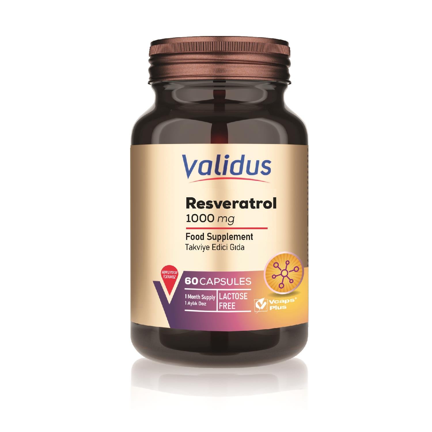 Validus Resveratrol 1000 mg 60 Capsules