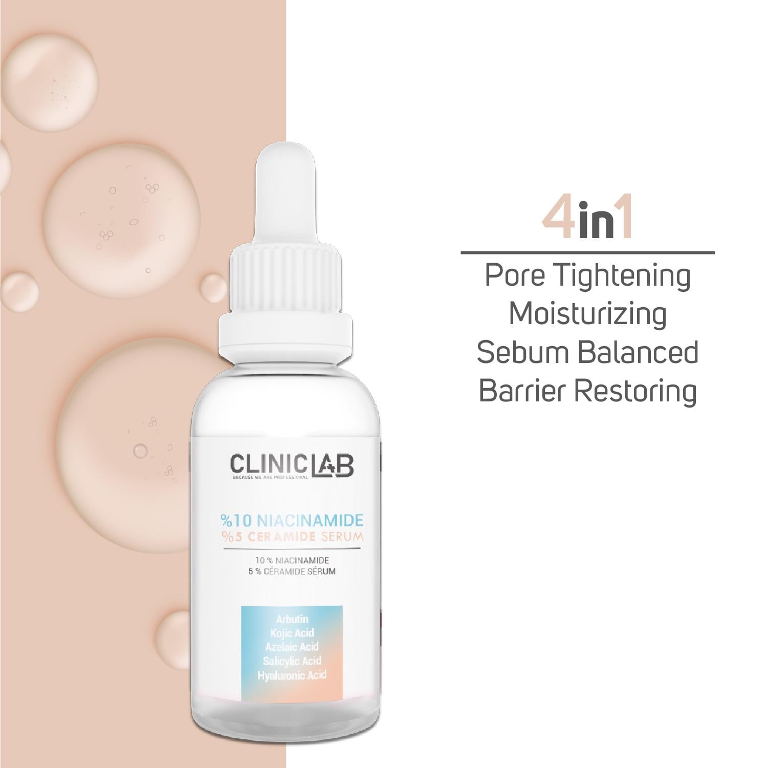 Cliniclab %10 Niacinnamide and %5 Ceramide Serum 30 mL