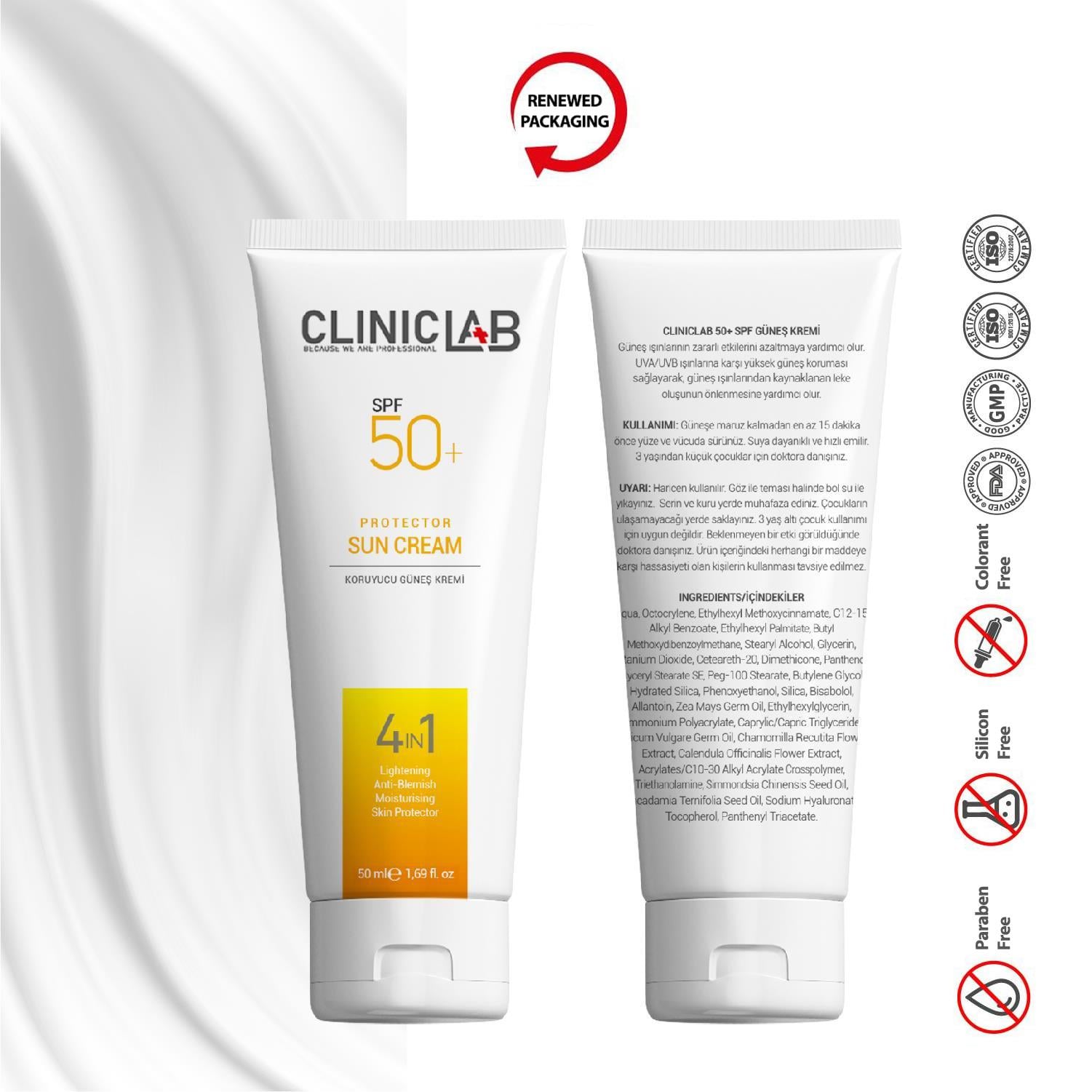 ClinicLab 50+ SPF Prodector Sun Cream 50ml
