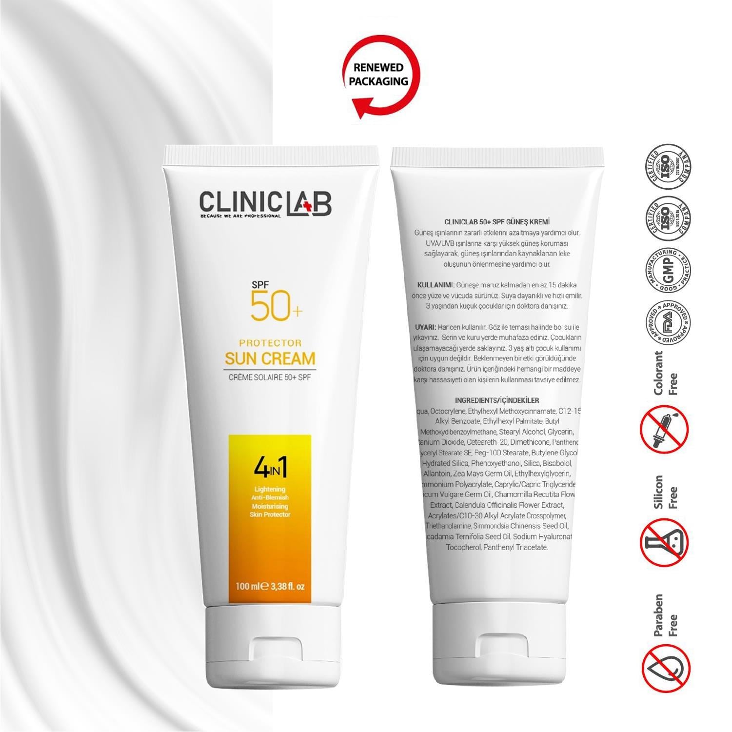Cliniclab 50+Spf Protector Sun Cream 100 mL