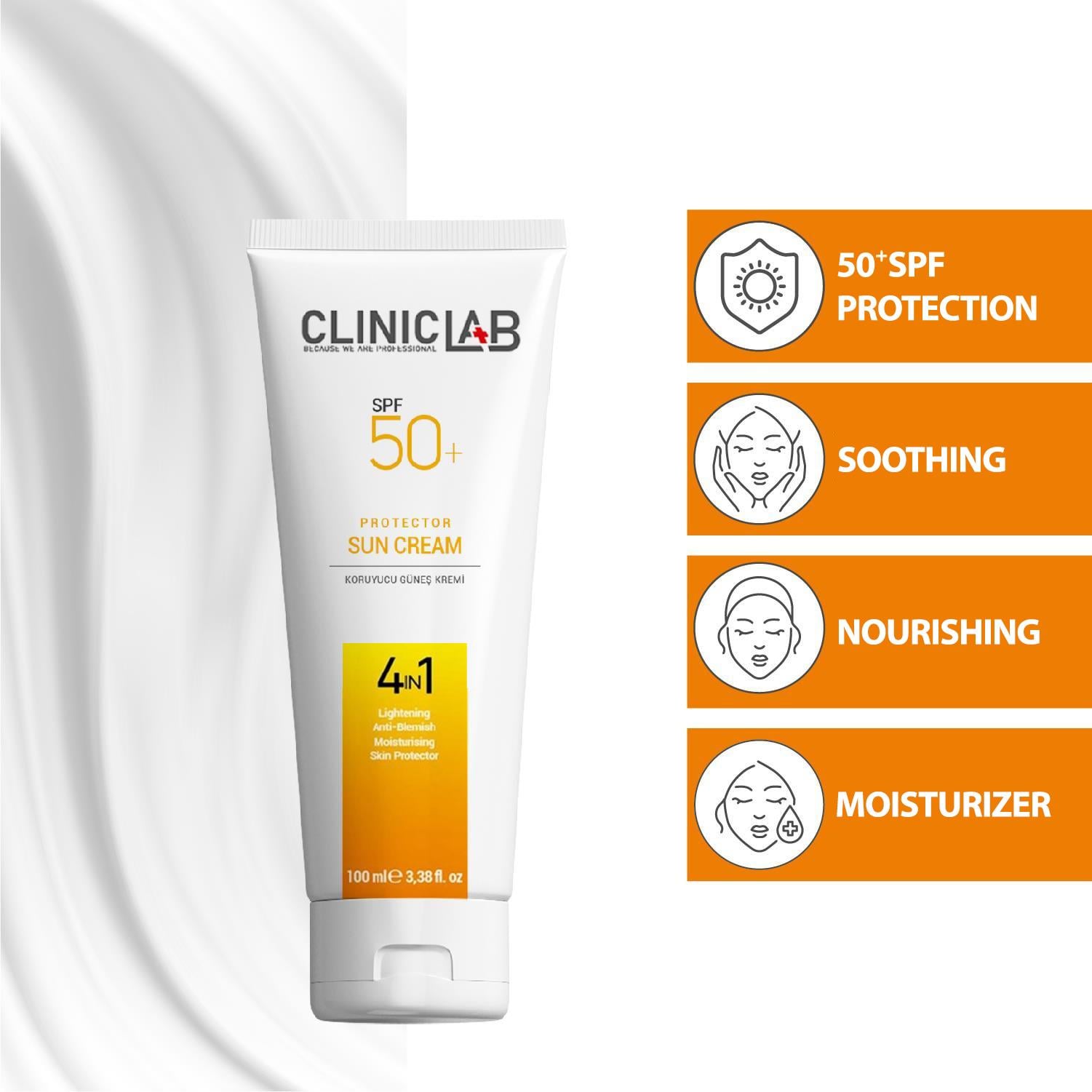 Cliniclab 50+Spf Protector Sun Cream 100 mL