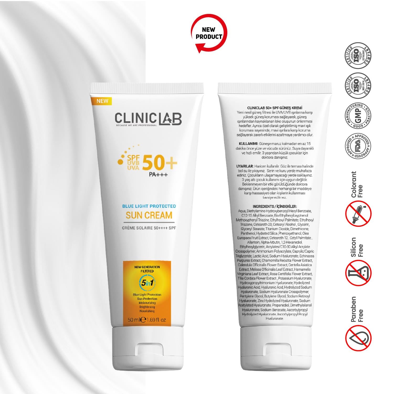 Cliniclab 50+Spf Protector Sun Cream 50 mL 