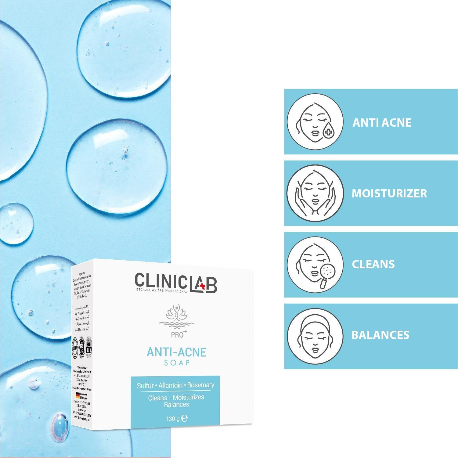 Cliniclab Acne Control Soap 130 Gr 