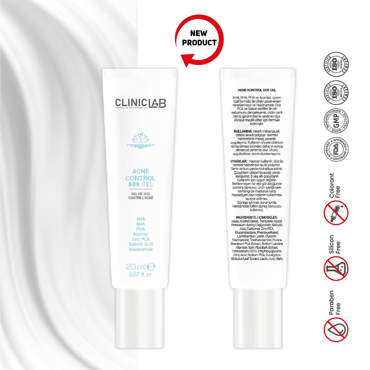Cliniclab Acne Control SOS Gel 20 mL 