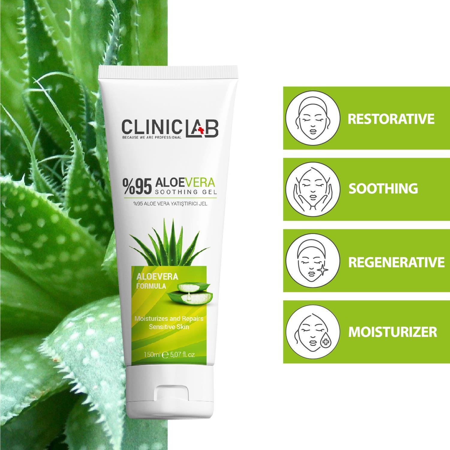 Cliniclab Aloevera %95  Soothing Gel 150 mL