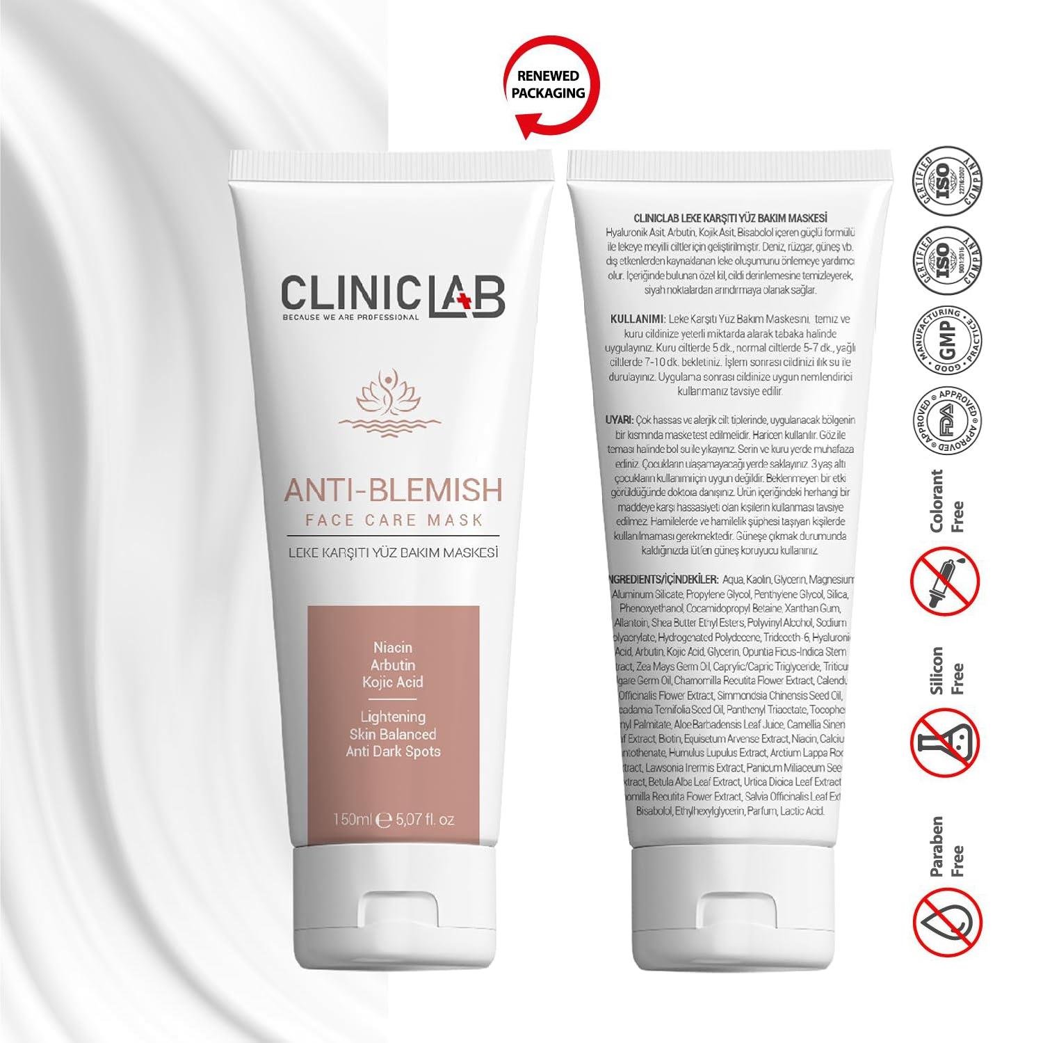 ClinicLab Anti-Blemish Face Care Mask 150ml