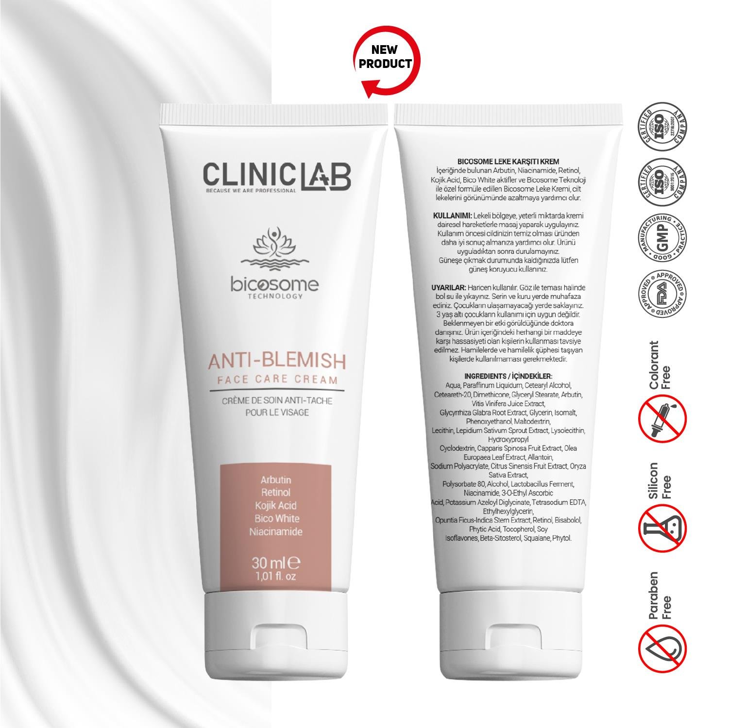 Cliniclab Anti-Blemish Face Cream 30 mL