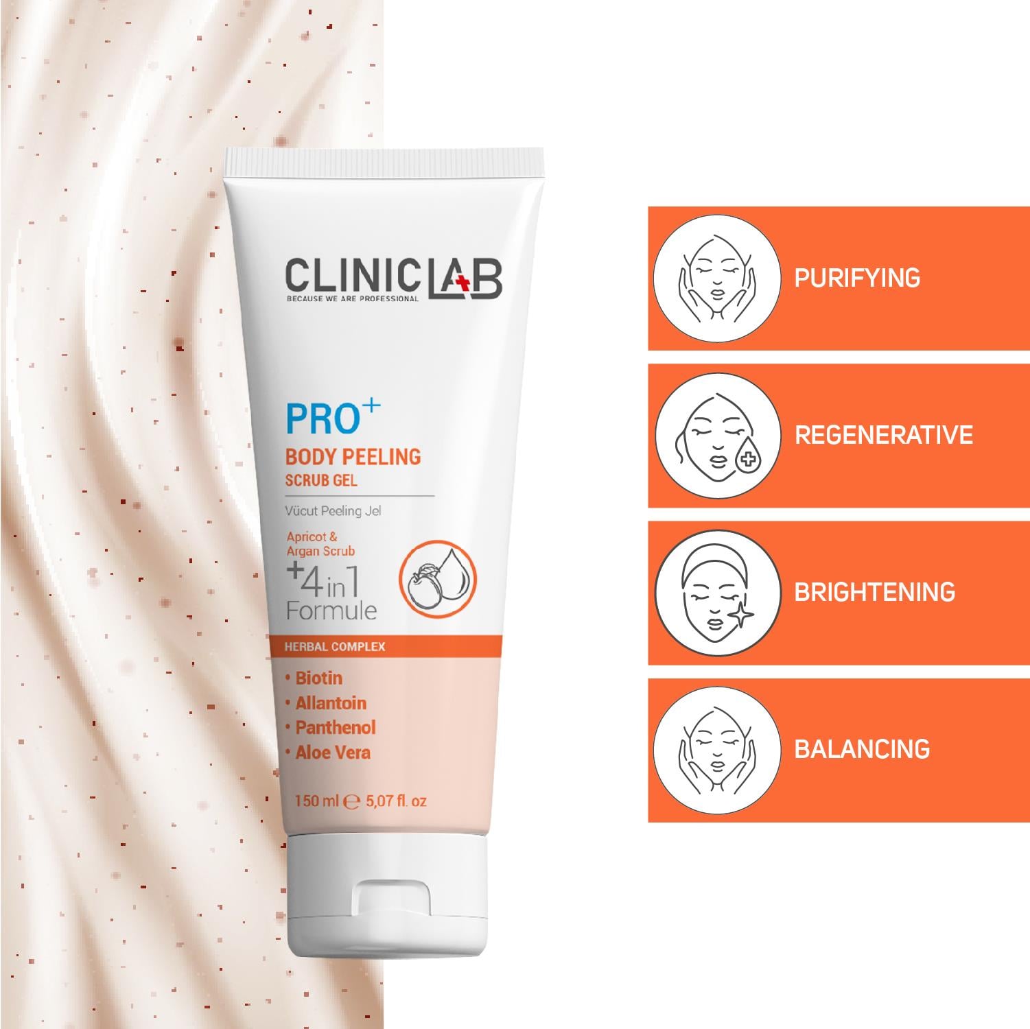ClinicLab Body Peeling Scrub Gel 150ml