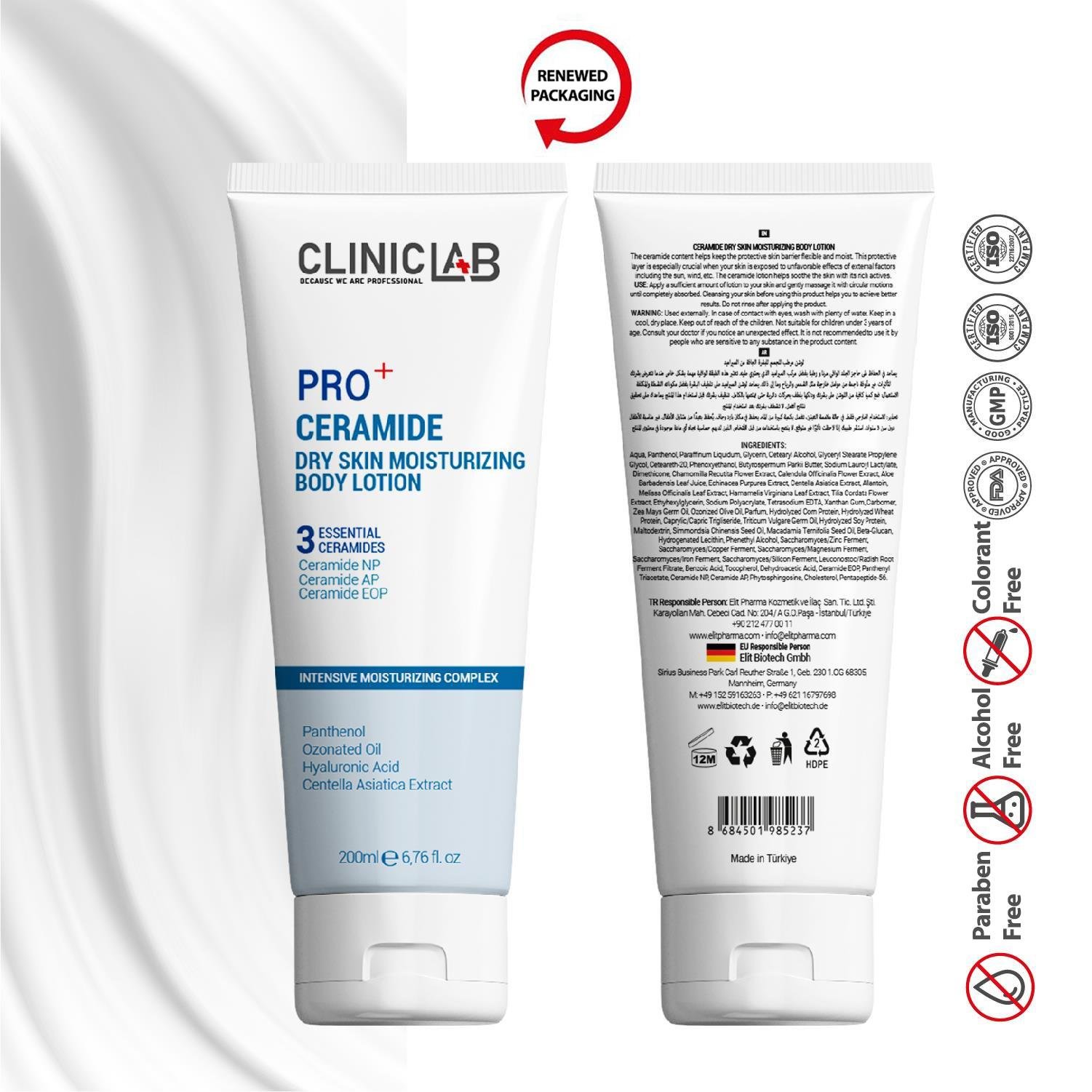 Cliniclab Ceramide Repair And Moisturizing Lotion 200 mL