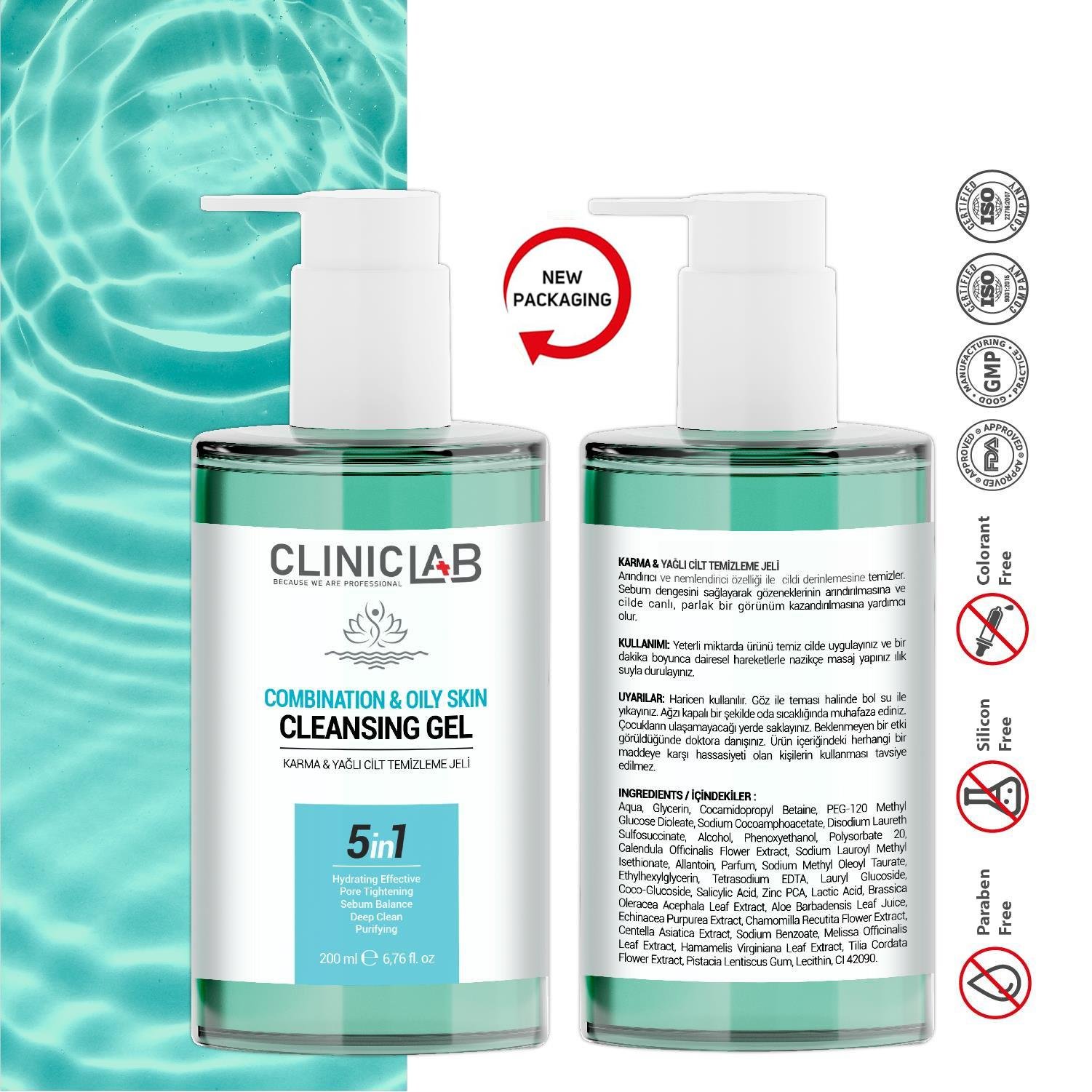 Cliniclab Combination & Oily Skin Cleansing Gel 200 mL